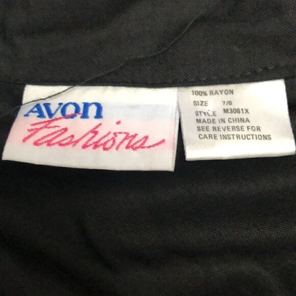 Vintage Avon Fashion jumpsuit long sleeve elastic waist and pockets size 7/8 - Picture 4 of 11